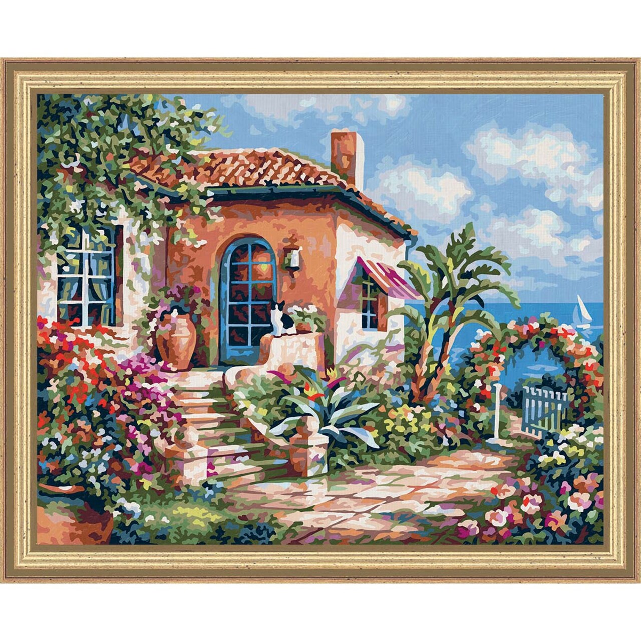 Schipper Holiday Cottage by the Sea Paint by Number Kit